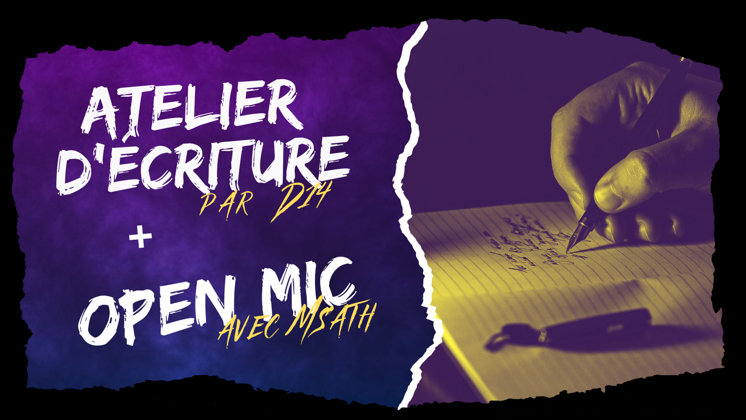 You are currently viewing Atelier d’écriture + Open mic au BAM